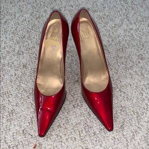Red patent leather Stuart Weitzman heels